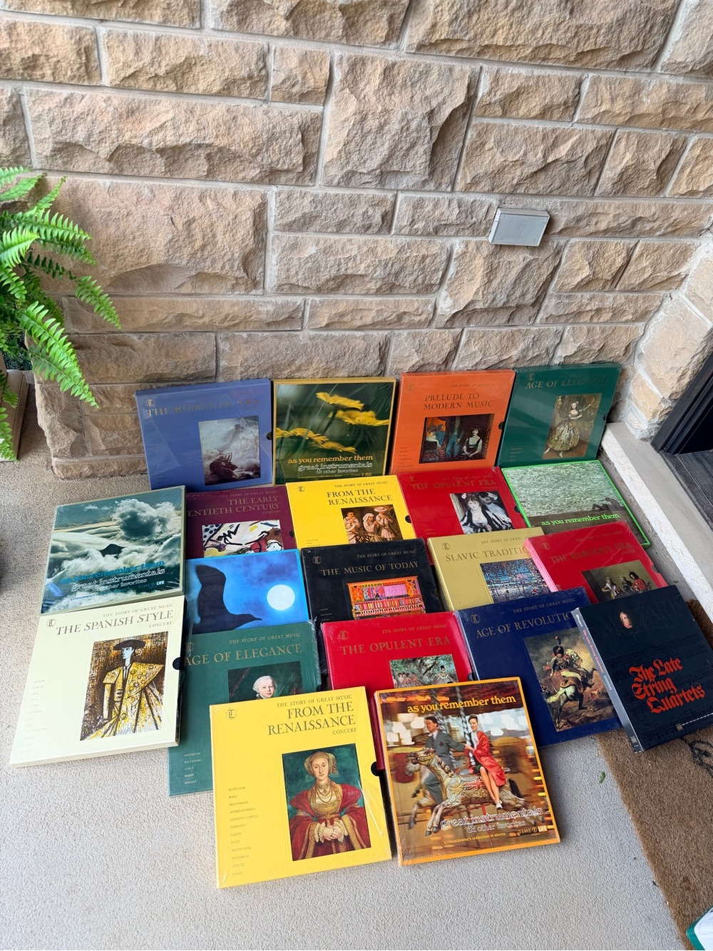 Vintage TIME LIFE RECORDS The Story Of Great Music Record Vinyl Box Sets LOT X20